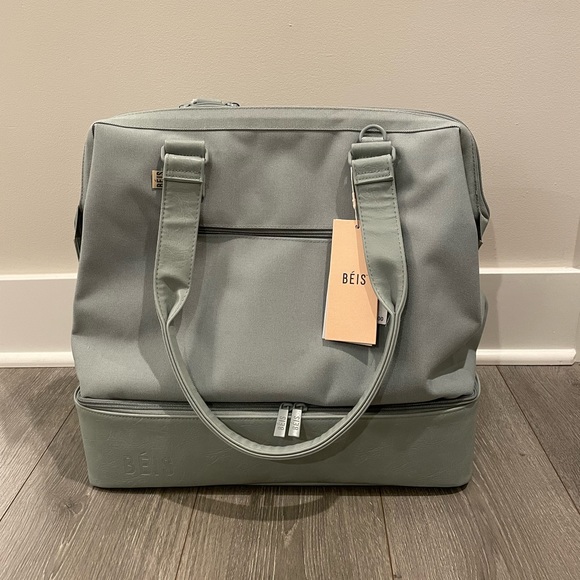 BEIS Bags Nwt Beis Mini Weekender Bag In Slate Poshmark
